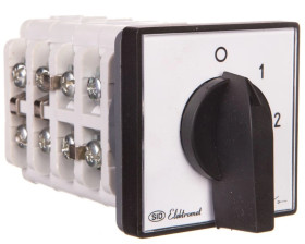 Łącznik krzywkowy 0-1-2 3P 16A IP65 z płytką Łuk 16-32 921611