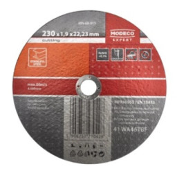 ŚCIERNICA DO CIĘCIA STALI NIERDZ. 230X1,9X22,23 MM PLASKA MN-68-915