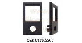 C&amp;K 613302263 matt black switch frame