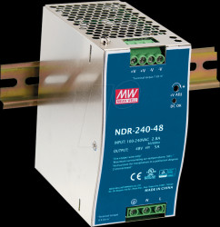 NDR-240-24 Switching Power Supply, DIN mounting, 240 W, 24 V, 10 A