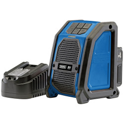 Draper 94903 D20 20V Wireless Speaker with 1 x 3.0Ah Battery and Charger