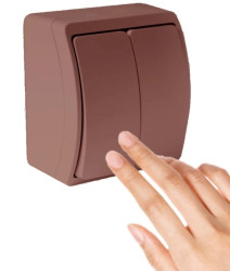 VIPLAST KOALA Łącznik Świecznikowy Hermetyczny Brązowy