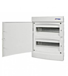 Obudowa podtynkowa z tworzywa 2x12 IP40 drzwi białe N+PE