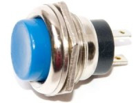 MS1113-N Przełacznik typu push on (niebieski) otwór M16 reset n. otwarty (NO)