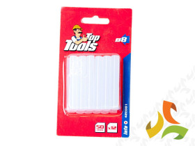 Wkłady klejowe do pistoletu 8mm 12szt. przezroczyste 42E081 TOP TOOLS