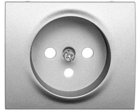 SISTENA LIFE Plakietka gniazda pojedynczego metalic 771327