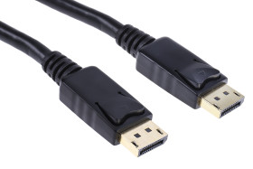 Kabel DisplayPort długość 2m Display Port B: Display Port A: Display Port v. 1.2 RS PRO 4K @ 60 Hz