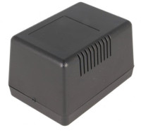 KM-49B Obudowa z tworzywa KM49B wymiary: 90x65x57mm - obudowa zasilacza - czarna - ABS