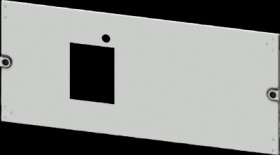 Aperture, rectangular, sheet steel, (W x H x D) 800 x 300 x 10 mm, light gray, 8PQ2030-8BA14