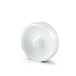 Kółko do wózka, Poliamid, Biały, obc.: 500kg, śred.: 160mm, szer.: 40mm