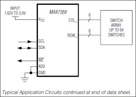 2-Wire Interfaced Low-EMI Key Switch Controller/GPO