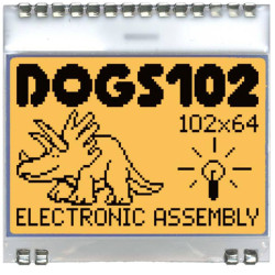 DISPLAY VISIONS EADOGS102W-6 LCD Display 39x41x2mm White