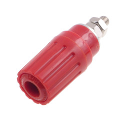 Gniazdo laboratoryjne izolowane 4mm M4, 35/16A, czerwone