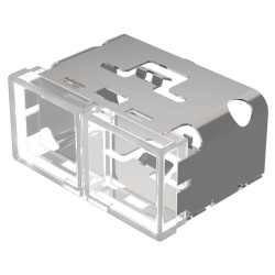 Soczewki do wskaźników, 03-902, Biały, Prostokąt, długość: 38