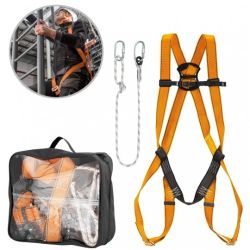 Zestaw asekuracyjny: szelki bezpieczeństwa + linka bez amortyzatora NEO 97-100