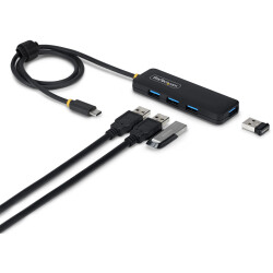StarTech.com H5C4A-USB-HUB-2 4-Port USB-C Hub, 5Gbps Bus Powered, USB-C to 4x U