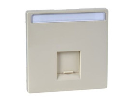 MERTEN D-LIFE Płytka czołowa pojedyncza do złącza RJ45 kremowy MTN466444 SCHNEIDER ELECTRIC