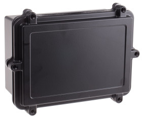 Obudowa Aluminium odlewane szerokość zew. 142 mm długość zew. 202 mm wys. zew. 80 mm RS PRO IP67 Czarny