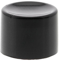 Snap-on lever cap, round, Ø 10 mm, (H) 7.5 mm, black, for pushbutton switch, U482
