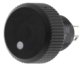 Potencjometr 220Ω typ Obrotowy Vishay średnica wału 16 mm 1W długość wału 8.8mm średnica 16mm Montaż panelowy