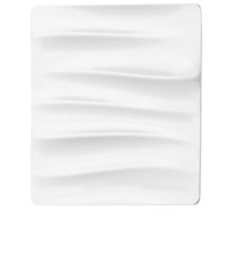 Kratka wentylacyjna z dekoracyjnym panelem wymiennym 160x160 biała MWKLIQFORM