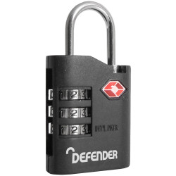 Defender DFTSACOMBI135 TSA Combination Padlock 35mm