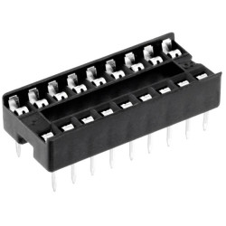 Connfly DS1009-18AT1NX-0A2 IC socket 2.54mm spacing 18 pins 1 piece tube