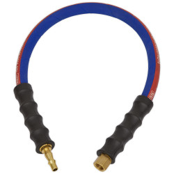 Sealey AH2R Air Leader Hose 600mm x &#xD8;8mm with Tailpiece &amp; 1/4&quot;BSP Union
