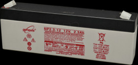 NP2.3-12 Rechargeable Lead-Fleece Battery, 12 V, 2.3 Ah, Standby UPS