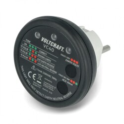Tester gniazdek sieciowych Voltcraft VC40