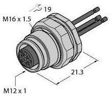 Turck 6935772 Złącze niekonfekcjonowane czujnika/aktuatora EC-FKFD8-3/16, 1 szt.