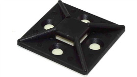 Mocowanie Opaski Kablowej Samoprzylepne, 38.5Mm X 38,5 Mm, Kolor: Czarny,...
