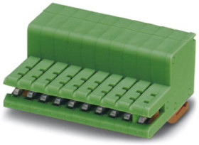 Socket header, 3 pole, pitch 3.5 mm, straight, green, 1893698