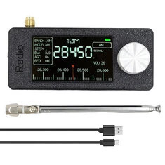 Mini radio kieszonkowe ESP32-S3 SI4732 Odbiór radia 1.9 cala ekran IPS LSB/USB/AM/FM Radio 0.5-108mhz HF SW MW VHF