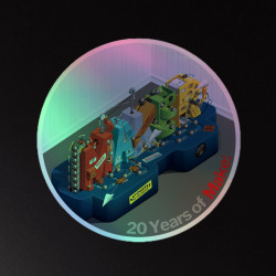 20th Anniversary Holographic Stickers