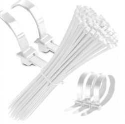 Opaska kablowa UV biała 2,5X120