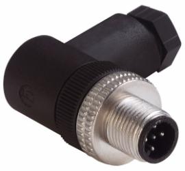 ELWIST 5012 PG7, M12, 5 styków, złącze męskie (wtyk) kątowe, dławik PG7 (4-6mm), nakrętka metalowa, Hirschmann, 933167100, ELWIS