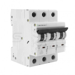 Wyłącznik nadprądowy S bezpiecznik 3-fazowy B32 (B 32A) 3-biegunowy 3P (400V AC) 3-modułowy 10kA VDE Doktorvolt