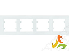 LUMINA INTENSE Ramka 4 poczwórna pozioma biała WL5740 HAGER