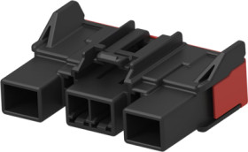 Socket, unequipped, 8 pole, straight, 2 rows, black, 1823347-1