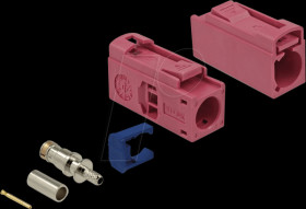 89692 FAKRA H jack 25 mm (long) for crimping