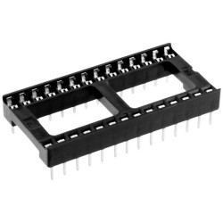 Connfly DS1009-28AT1WS-0A2 IC socket 2.54 mm pitch 28 pins tube packaging