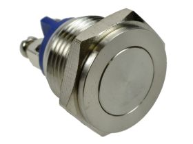 Przełącznik; przyciskowy; GQ16PF-10/S; OFF-(ON); 1 tor; bez podświetlenia; monostabilny; na panel; 2A; 36V DC; 16mm; IP65; Onpow