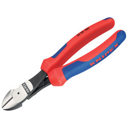 Knipex 74 02 200 SB High Leverage Diagonal Cutters Multi-Comp Grip 200mm (8in)