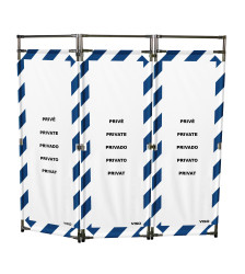 Bariera ochronna Bariera składana Niebieski, biały