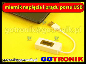Miernik napięcia i prądu portu USB