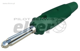 Wtyk bananowy 4mm BUELA30KGN zielony
