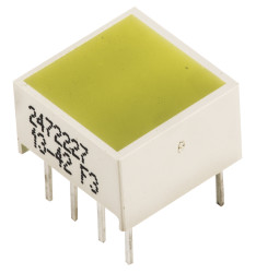 Wyświetlacz diodowy LED 1-segmentowy 15 mcd, Żółty Kingbright 588 nm