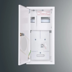 Rozdzielnica n/t licznikowa RZ 9NN P T1F + 6S PŁYTKA 432x213x135 pełne drzwi IP30 RAL 9003