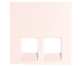 VALENA LIFE Plakietka gniazda komputerowego podwójnego kremowy 755421